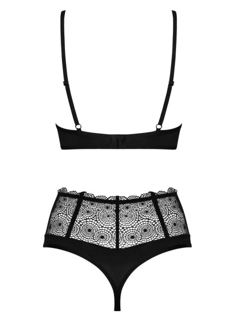 Obsessive - Sharlotte komplet 2-częściowy czarny S/M Obsessive - Sharlotte komplet 2-częściowy czarny S/M