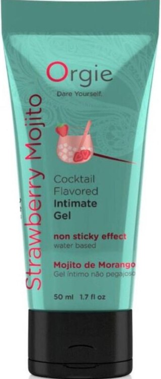 Orgie - Żel smakowy - Lube Tube Cocktail Strawberry Mojito - 50ml