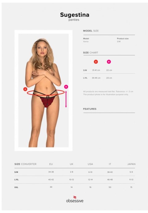 Obsessive - Figi - Sugestina figi S/M Obsessive - Figi - Sugestina figi S/M