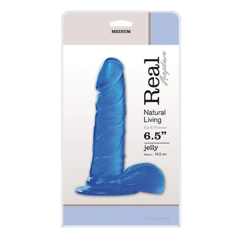 Dildo-JELLY DILDO REAL RAPTURE BLUE 6,5" Dildo-JELLY DILDO REAL RAPTURE BLUE 6,5"