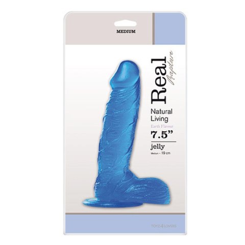 Dildo-JELLY DILDO REAL RAPTURE BLUE 7,5" Dildo-JELLY DILDO REAL RAPTURE BLUE 7,5"