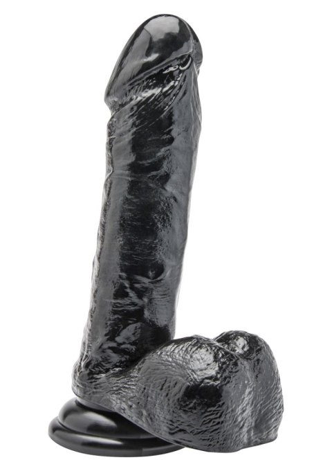 Dildo 7 inch with Balls Black Dildo 7 inch with Balls Black