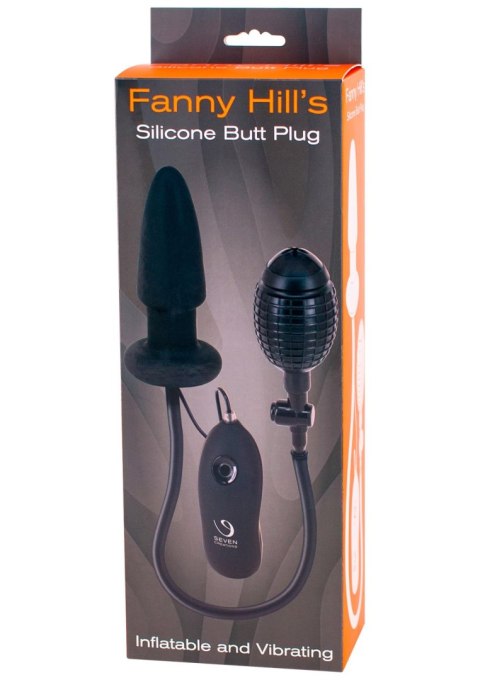 Fanny Hill Inflatable Buttplug Black Fanny Hill Inflatable Buttplug Black