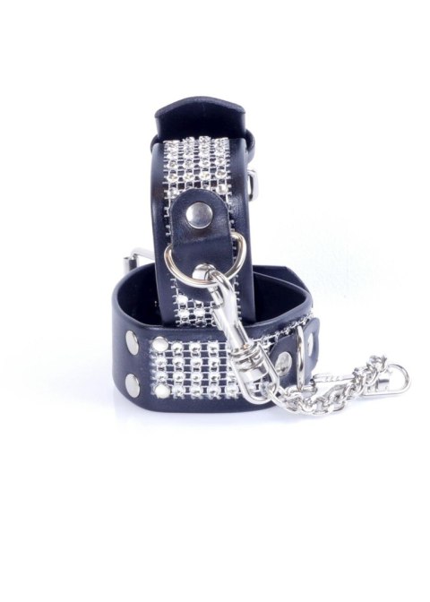 Fetish B - Series Handcuffs with cristals 3 cm Silver Fetish B - Series Handcuffs with cristals 3 cm Silver