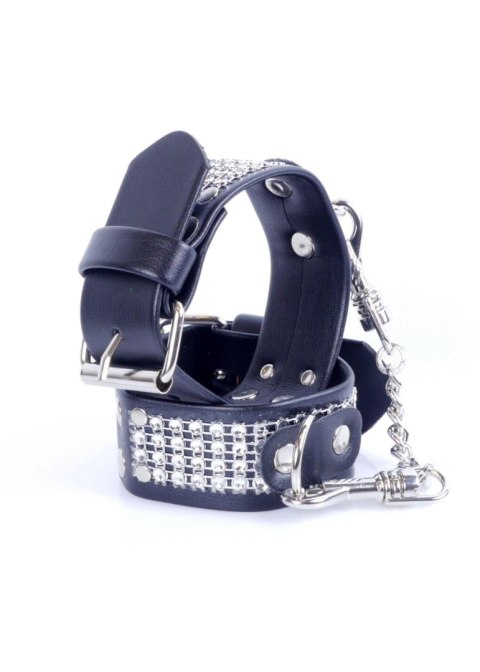 Fetish B - Series Handcuffs with cristals 3 cm Silver Fetish B - Series Handcuffs with cristals 3 cm Silver