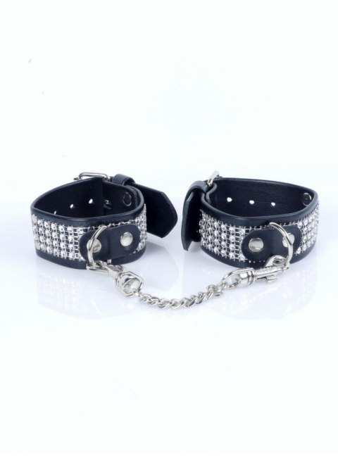 Fetish B - Series Handcuffs with cristals 3 cm Silver Fetish B - Series Handcuffs with cristals 3 cm Silver