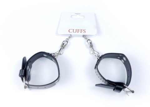 Fetish B - Series Handcuffs with cristals 3 cm Silver Fetish B - Series Handcuffs with cristals 3 cm Silver