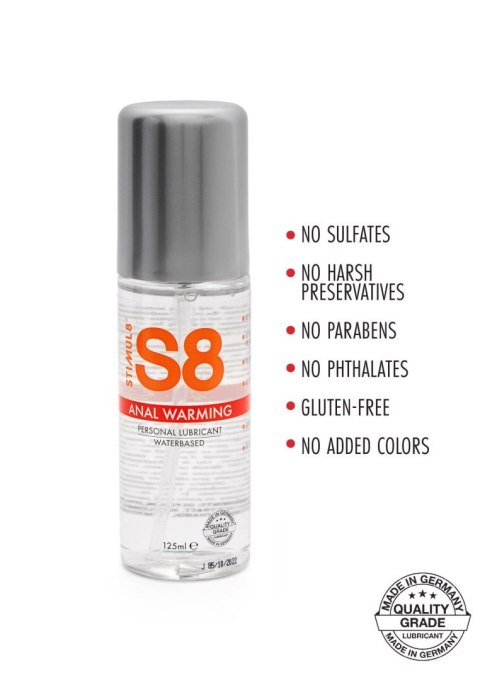 S8 - Żel analny rozgrzewający - Warming Anal Lube 125ml