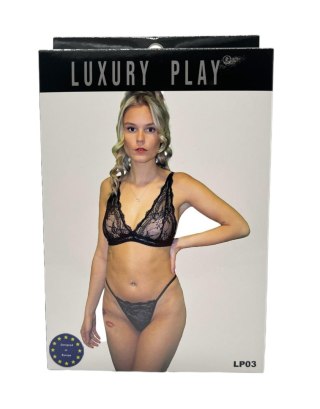 Luxury Play - Komplet - Lingerie Set Small Black