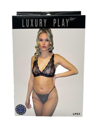 Luxury Play - Komplet - Lingerie Set Small Black