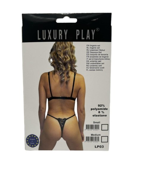 Luxury Play - Komplet - Lingerie Set Small Black Luxury Play - Komplet - Lingerie Set Small Black