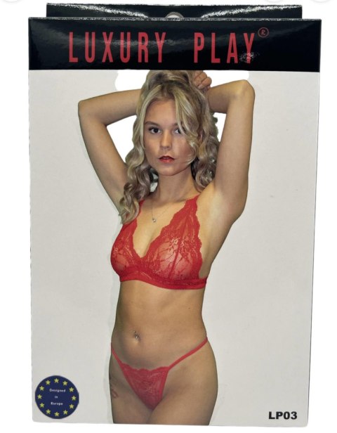 Luxury Play - Komplet - Lingerie Set Small Red