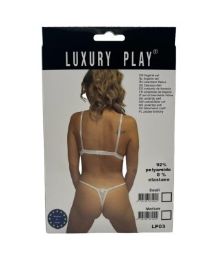 Luxury Play - Komplet - Lingerie Set Small White