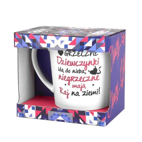 CRAZY GIRL - Kubek NBC matowy 480ml-Grzeczne dziewczynki idą do nieba... CRAZY GIRL - Kubek NBC matowy 480ml-Grzeczne dziewczynki idą do nieba...
