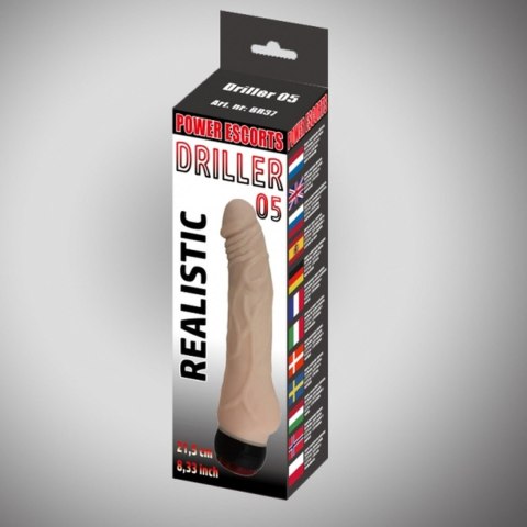 Driller 05 flesh 21,5 cm realistic vibrating Driller 05 flesh 21,5 cm realistic vibrating