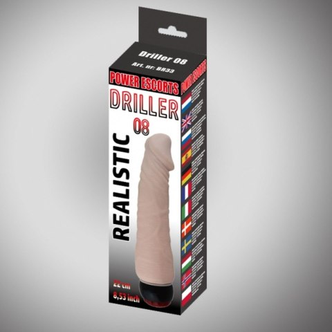 Driller 08 flesh 22 cm realistic vibrating Driller 08 flesh 22 cm realistic vibrating