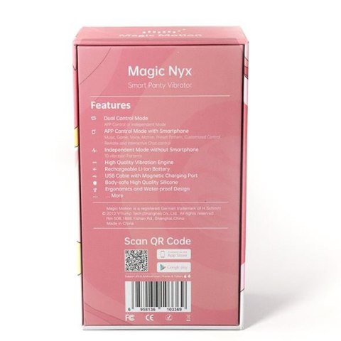 Magic Motion - Nyx Smart Panty Vibrator Magic Motion - Nyx Smart Panty Vibrator