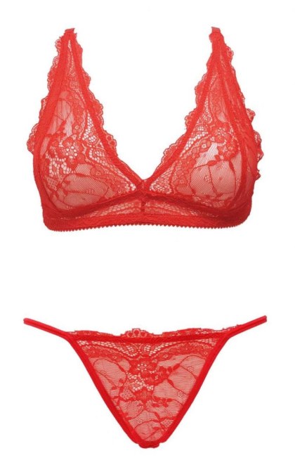 Ouno - Komplet Sexy Lingerie Set 2 parts - S/M - Red