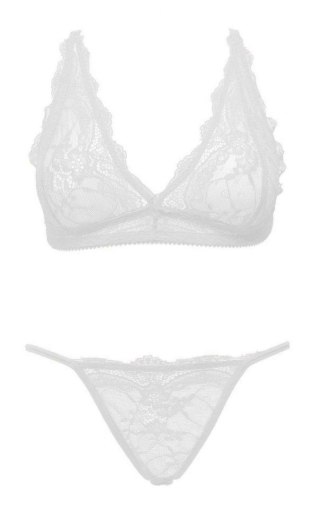 Ouno - Komplet Sexy Lingerie Set 2 parts-S/M - White