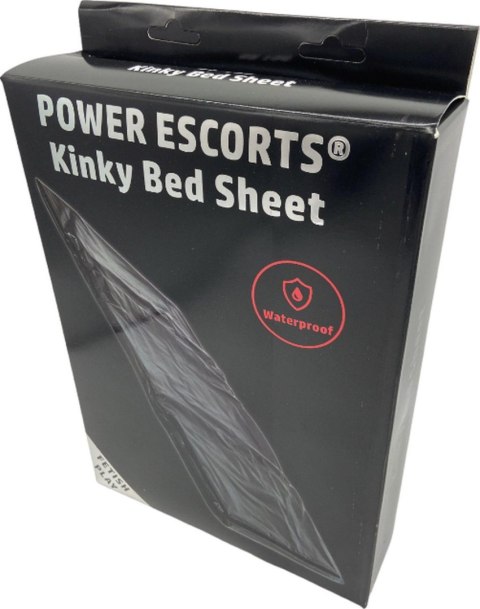 Power Escorts - BR190 - Kinky Bed Sheet Black - 160 x 227 CM Power Escorts - BR190 - Kinky Bed Sheet Black - 160 x 227 CM