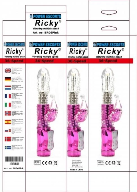 Ricky pink 36 speed rabbit 23,5 cm Ricky pink 36 speed rabbit 23,5 cm
