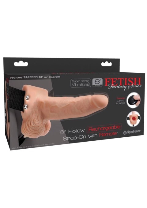 6inch Hollow Strap On Remote Light skin tone 6inch Hollow Strap On Remote Light skin tone