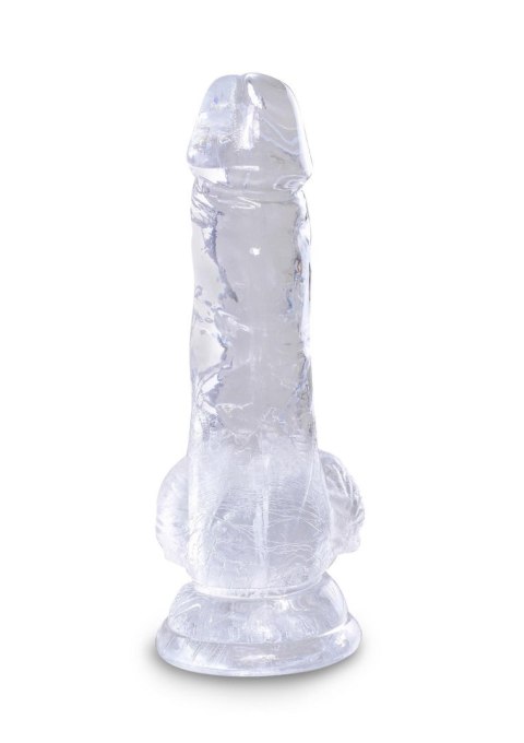 King Cock 5 Inch Cock w Balls Transparent King Cock 5 Inch Cock w Balls Transparent