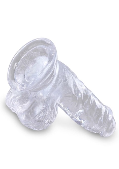King Cock 5 Inch Cock w Balls Transparent King Cock 5 Inch Cock w Balls Transparent