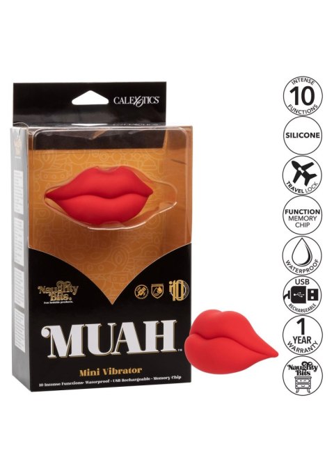 Muah Mini Vibrator Red Muah Mini Vibrator Red