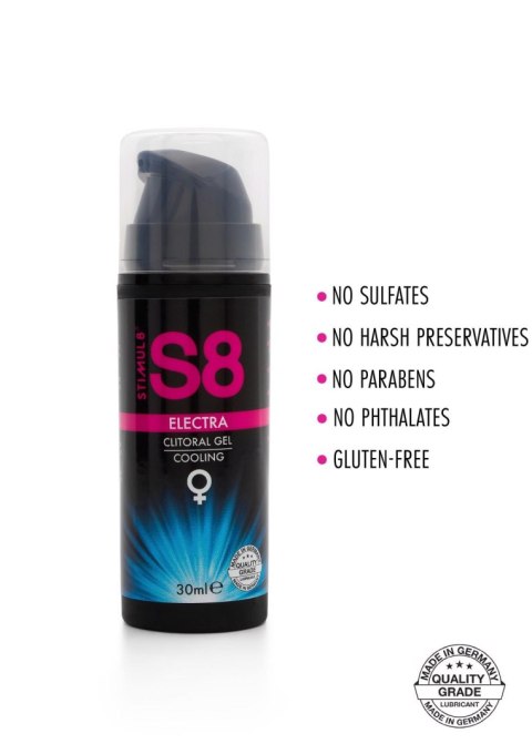 S8 - Żel chłodzący do stymulacji łechtaczki - Electra Clitoral Gel Cooling 30 ml S8 - Żel chłodzący do stymulacji łechtaczki - Electra Clitoral Gel Cooling 30 ml