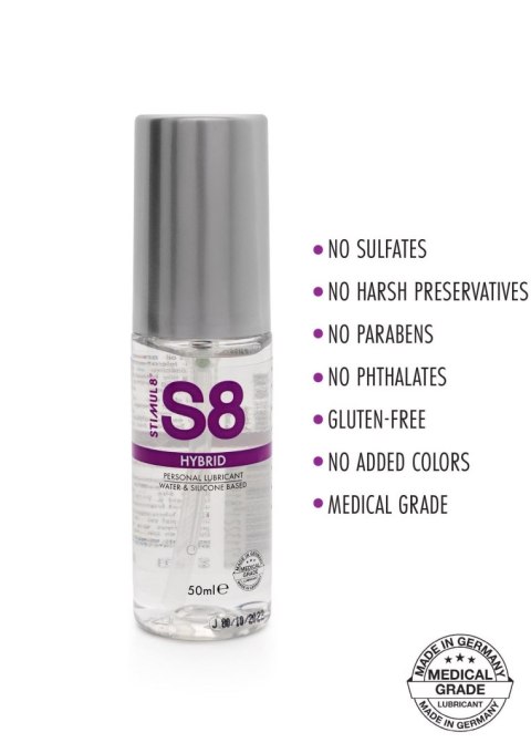 S8 - Żel hybrydowy - Hybrid Lube 50ml Natural S8 - Żel hybrydowy - Hybrid Lube 50ml Natural
