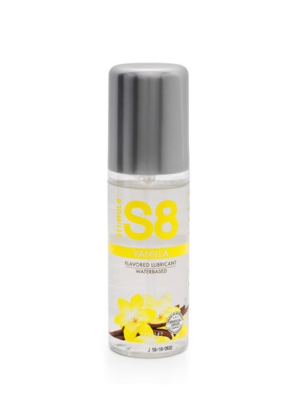 S8 - Żel smakowy na bazie wody - Flavored Lube 125ml Vanilla