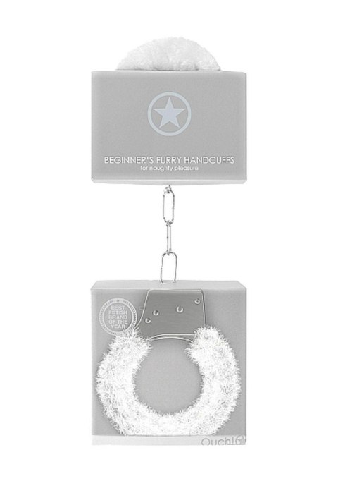 Beginner""s Handcuffs Furry - White Beginner""s Handcuffs Furry - White