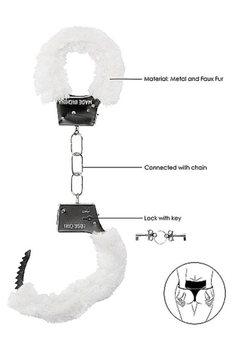 Beginner""s Handcuffs Furry - White Beginner""s Handcuffs Furry - White