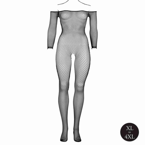 Le Désir - Bodystocking z odkrytymi ramionami, siateczkową strukturą i otwartym krokiem Le Désir - Bodystocking z odkrytymi ramionami, siateczkową strukturą i otwartym krokiem