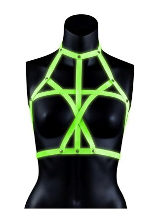 Ouch! - Bra Harness - uprząż na biust świecąca w ciemności - S/M