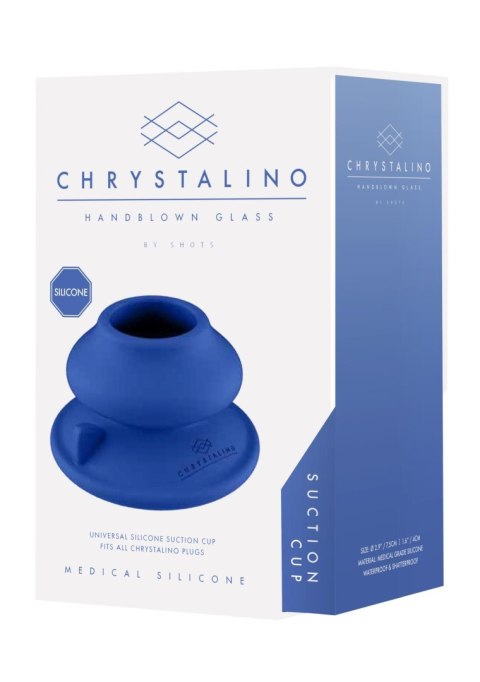 Chrystalino - Silicone Suction Cup - Blue Chrystalino - Silicone Suction Cup - Blue