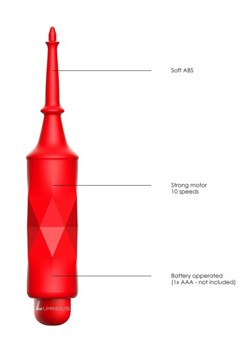 Circe - ABS Bullet With Sleeve - 10-Speeds - Red Circe - ABS Bullet With Sleeve - 10-Speeds - Red