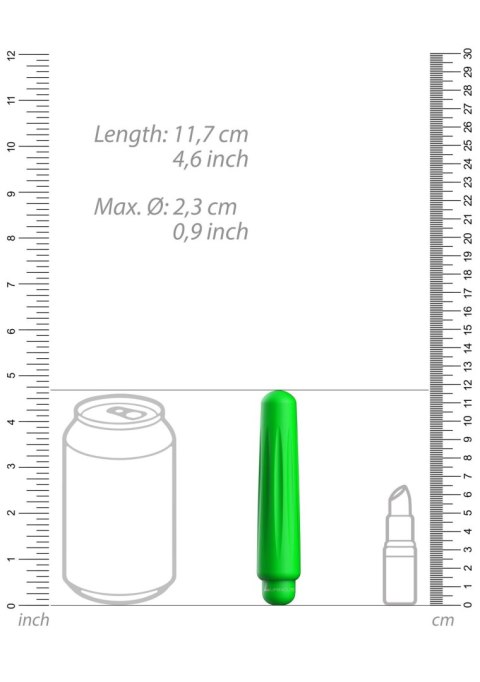 Delia - ABS Bullet With Sleeve - 10-Speeds - Green Delia - ABS Bullet With Sleeve - 10-Speeds - Green