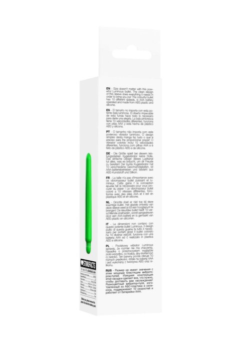 Delia - ABS Bullet With Sleeve - 10-Speeds - Green Delia - ABS Bullet With Sleeve - 10-Speeds - Green