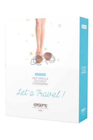 Exsens - Zestaw 3 rozgrzewających olejków do masażu - GIFT SET LET'S TRAVEL! 3 x 30ML
