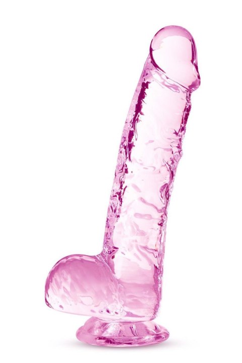 NATURALLY YOURS 6" CRYSTALLINE DILDO ROSE NATURALLY YOURS 6" CRYSTALLINE DILDO ROSE