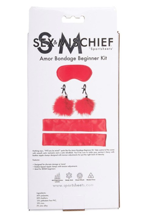 SPORTSHEETS SM AMOR BONDAGE BEGINNER KIT SPORTSHEETS SM AMOR BONDAGE BEGINNER KIT