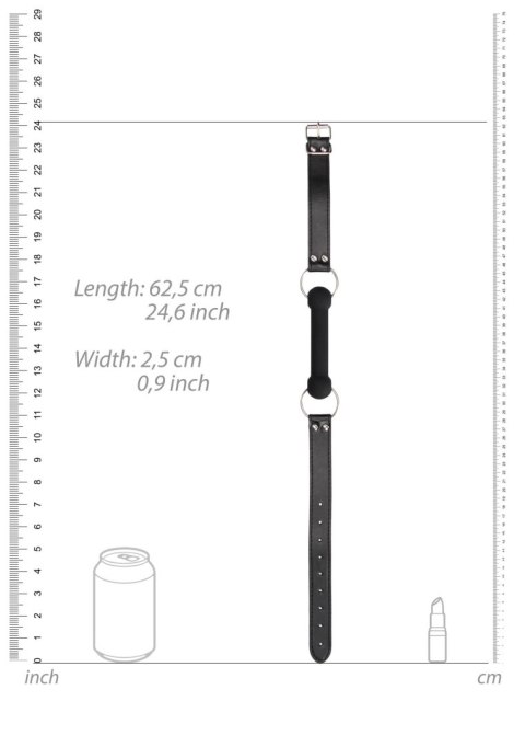 Silicone Bit Gag - With Adjustable Bonded Leather Straps Silicone Bit Gag - With Adjustable Bonded Leather Straps