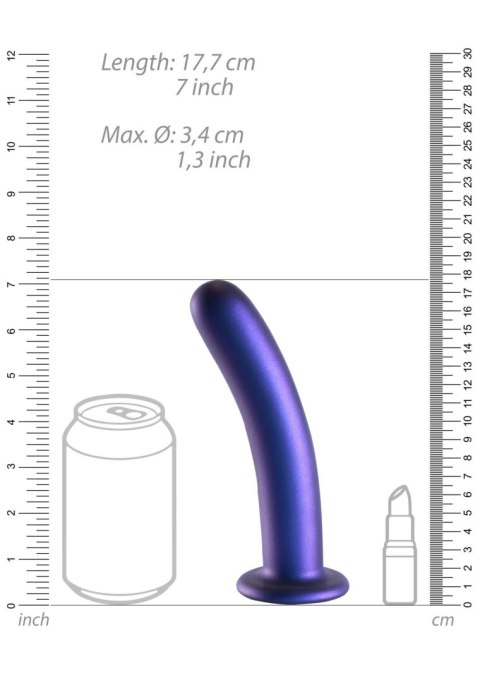 Smooth Silicone G-Spot Dildo - 7'' / 17 cm Smooth Silicone G-Spot Dildo - 7'' / 17 cm