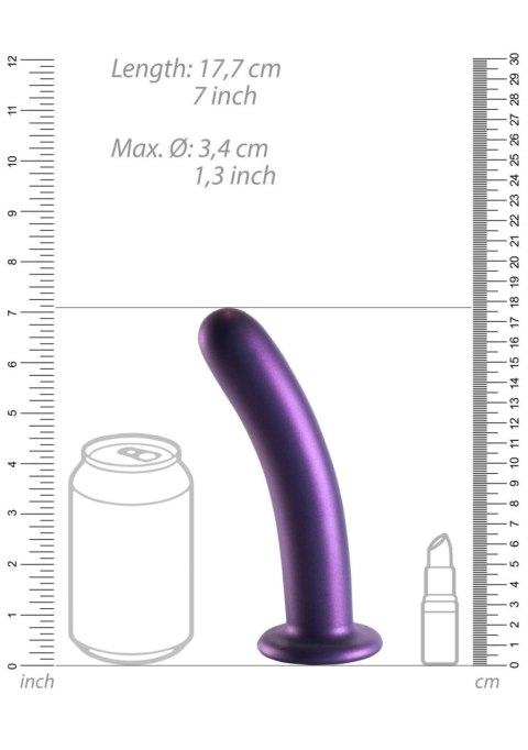 Smooth Silicone G-Spot Dildo - 7'' / 17 cm Smooth Silicone G-Spot Dildo - 7'' / 17 cm