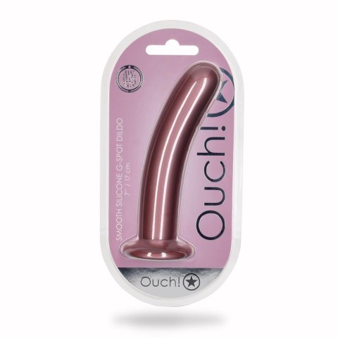 Smooth Silicone G-Spot Dildo - 7'' / 17 cm Smooth Silicone G-Spot Dildo - 7'' / 17 cm