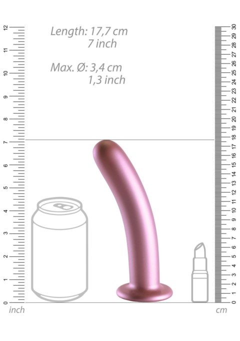 Smooth Silicone G-Spot Dildo - 7'' / 17 cm Smooth Silicone G-Spot Dildo - 7'' / 17 cm