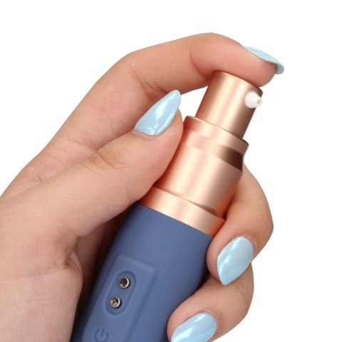 Travel Vibrator with Lube Compartment and Pump Travel Vibrator with Lube Compartment and Pump