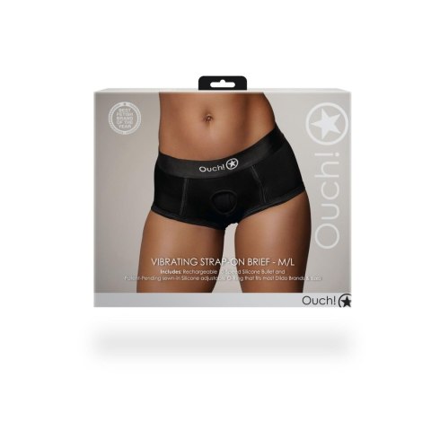 Vibrating Strap-on Brief - M/L Vibrating Strap-on Brief - M/L
